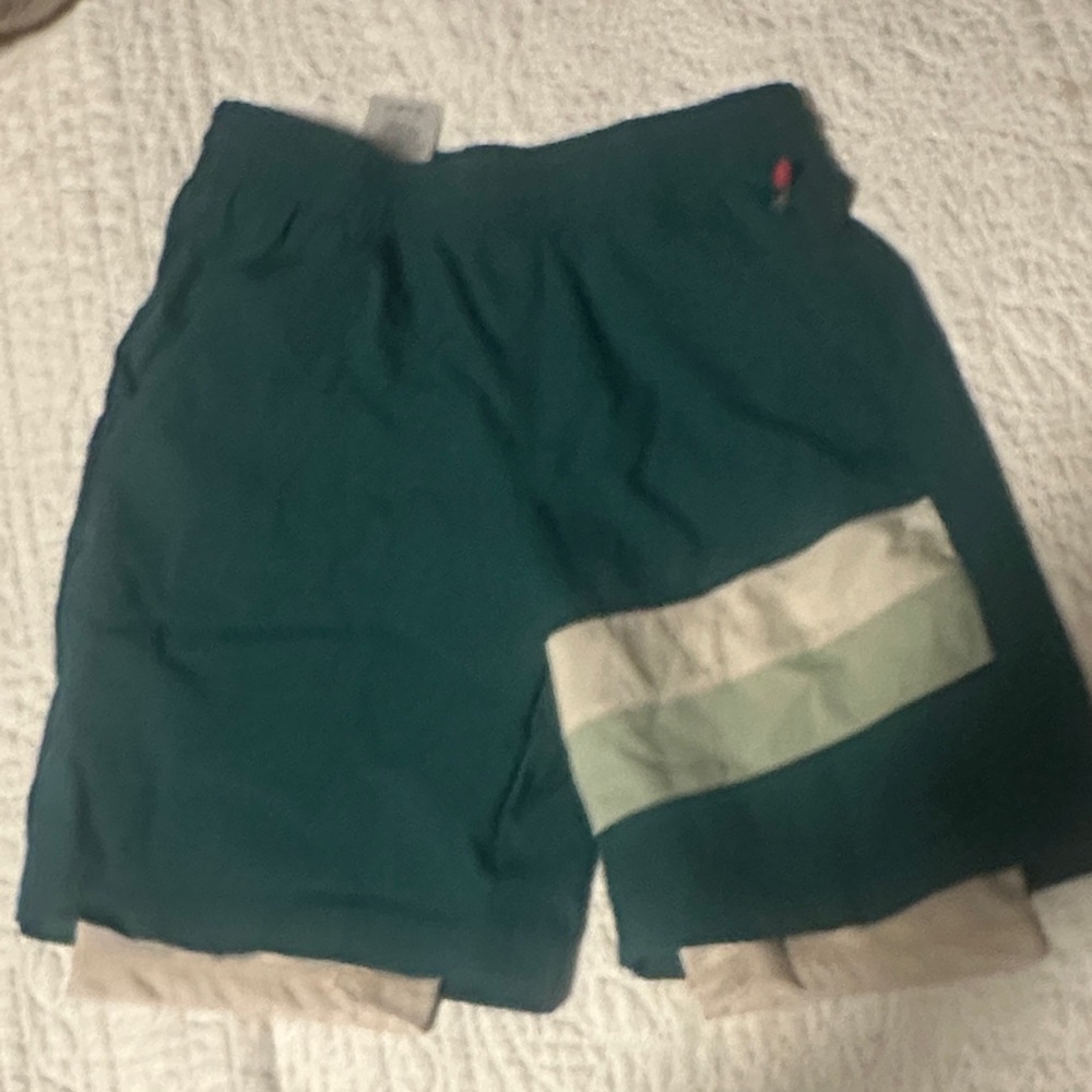 Wilson Kids Green and Tan Shorts